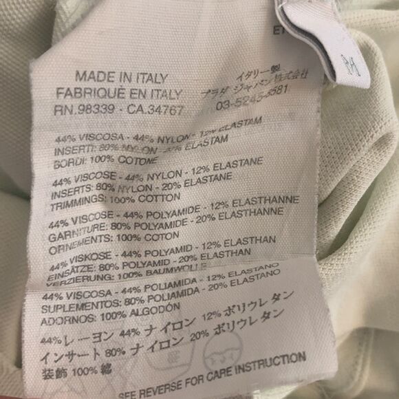 VTG 90 2000s y2k PRADA Skirt Tennis Golf Activewear Mini Pleated Logo Fitness - Picture 5 of 16